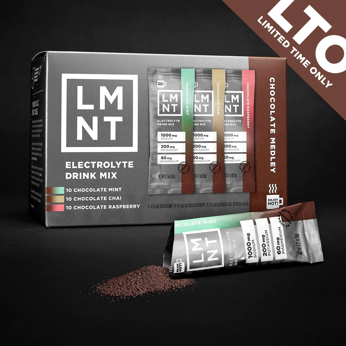 LMNT Zero-Sugar Electrolytes Chocolate Medley (30 Pack) | 5093627UI