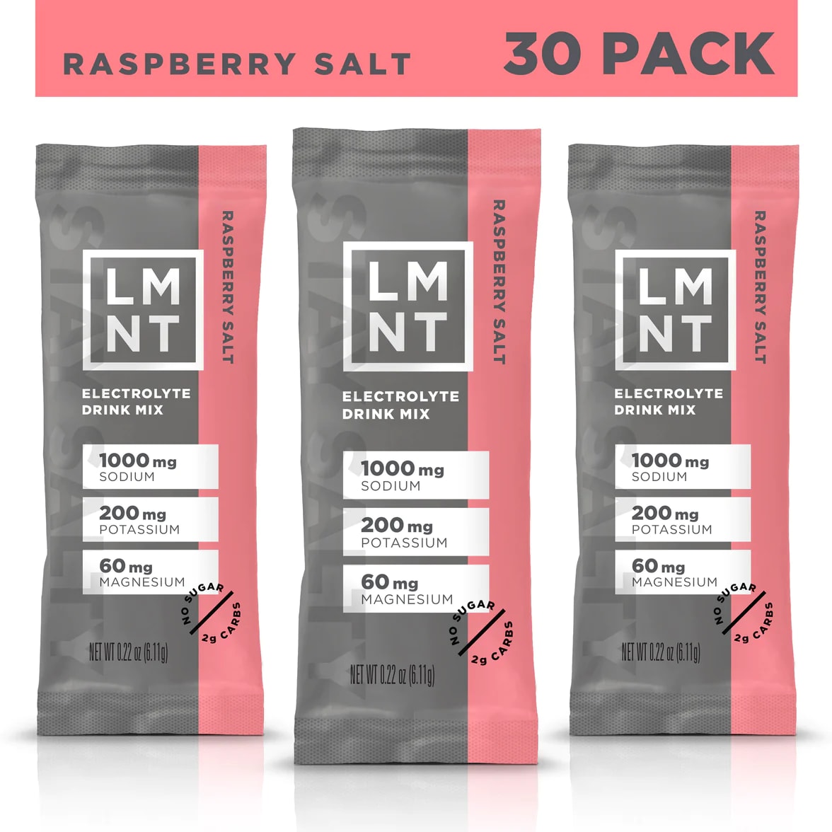 LMNT Zero-Sugar Electrolytes Raspberry Salt (30 Pack) | 2578601GN